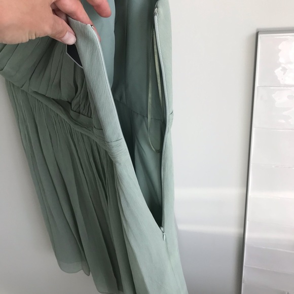 Brand new J Crew shoulder dress sage green - Picture 6 of 8